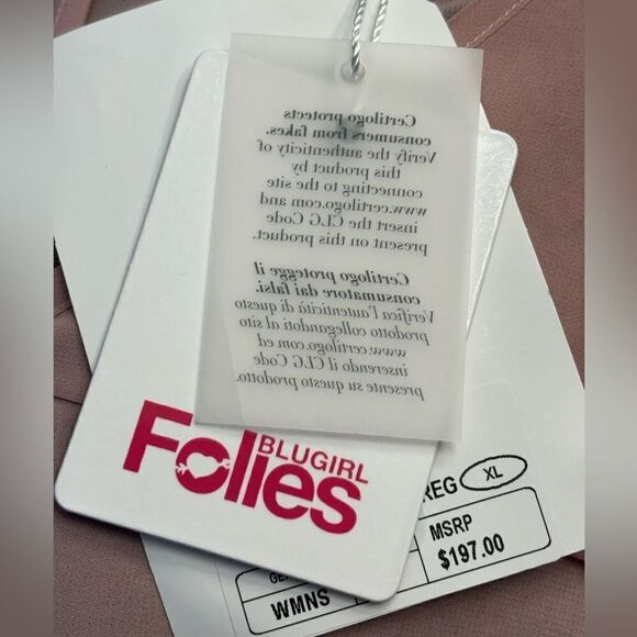 NWT Blugirl Folies Blush Pink Blouse - Picture 6 of 9